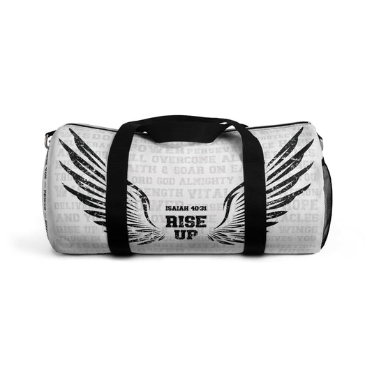 Rise Up Duffle Bag, Isaiah 40 31, Wait on The Lord, Soar on Wings, Soar Eagle, Yahweh, Weekend Bag, Boys Weekend Bag, Christian Gym Bag