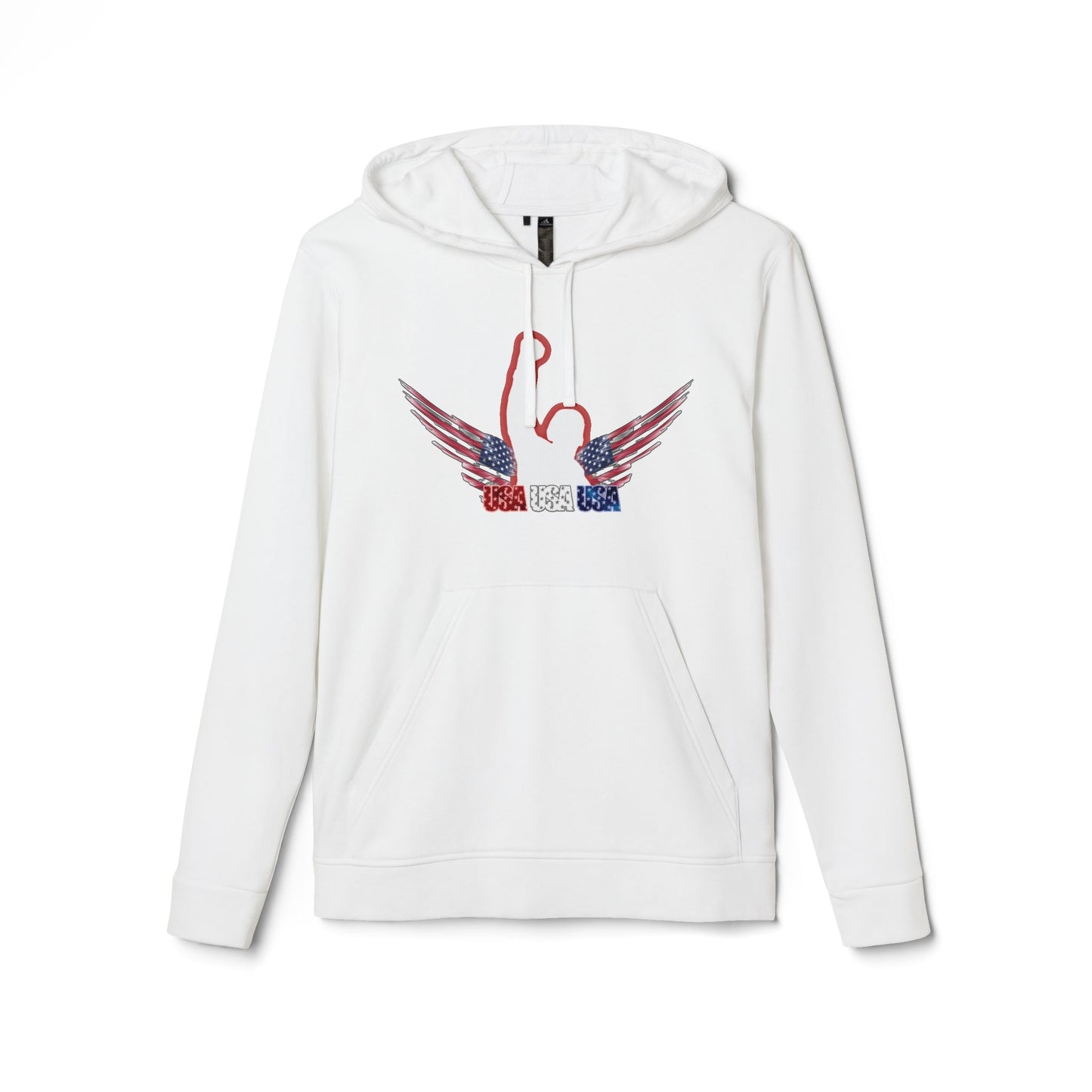 TRUMP 2024 adidas® Unisex Fleece Hoodie - Iconic Photo, MAGA, Don’t Tread On Me, Never Surrender, God And Country, Failed Attempt, King Trump, Elect, Conservative Gift