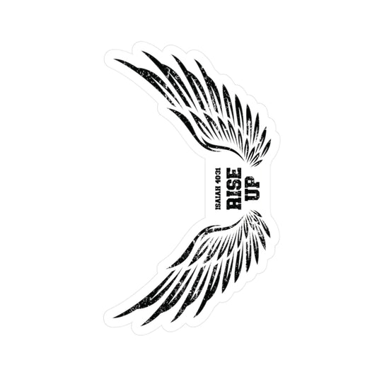 Rise Up Decal, Isaiah 40 31, Wait on The Lord, Soar on Wings like Eagles, Soar Eagle, Yahweh, Yahweh Decal, Sunday School Teacher Gift