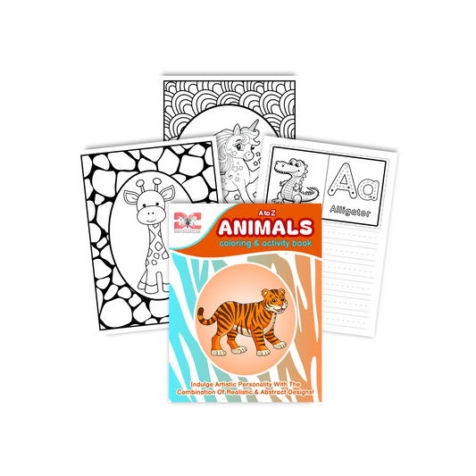 A to Z Animals Coloring & Activity Book